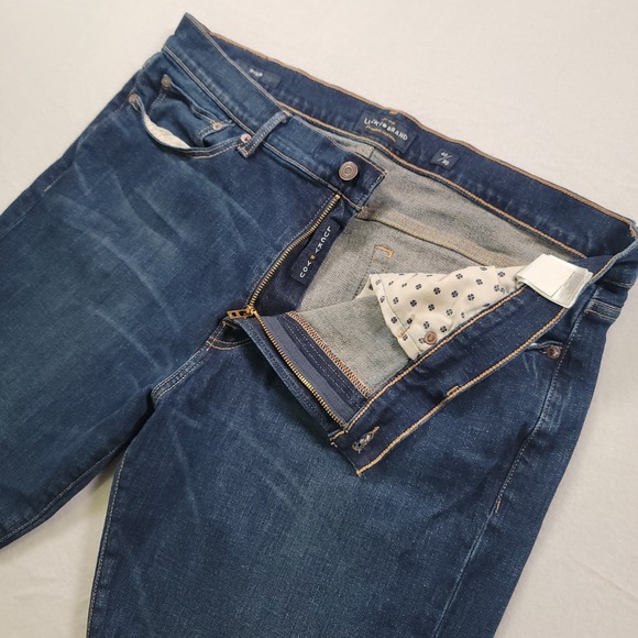 Lucky Brand Other - Lucky Brand 121 Heritage Slim Jeans Mens‎ 40x30 Blue Dark Wash Stretch Denim